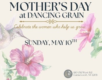 mother's day at Dancing Grain promo