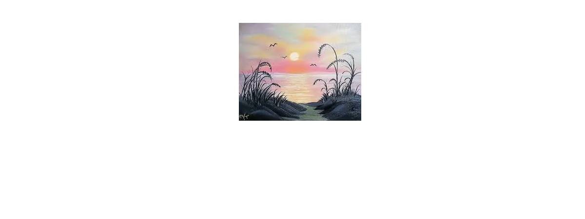 sunset painting