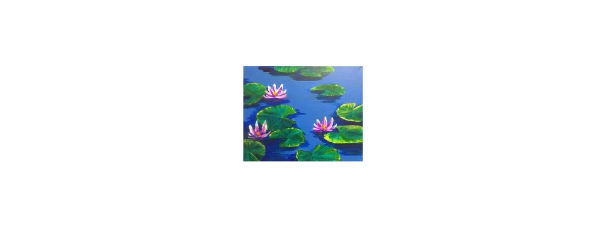 water lilies painting