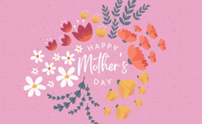 mother's day graphic with flowers
