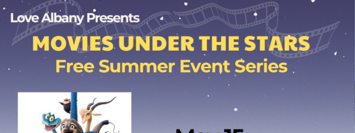 photo that says movies under the stars free summer event series