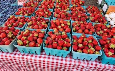 Fresh berries on display