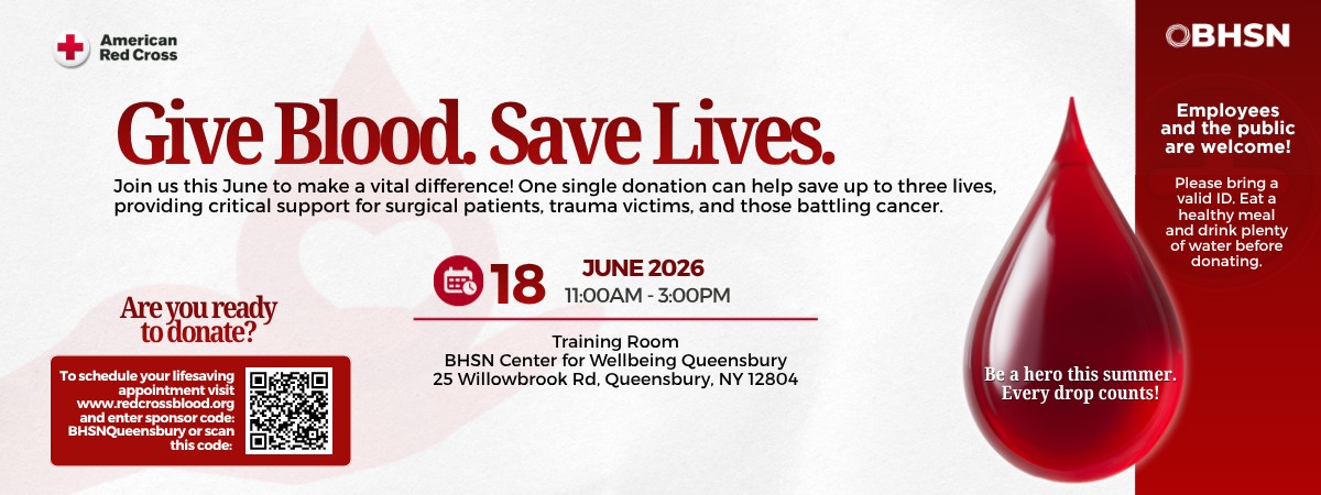 BHSN and Red Cross Blood Drive in Queensbury