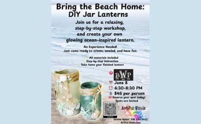 bring the beach home diy jar lanterns