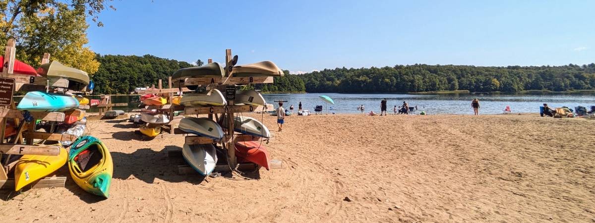 moreau lake state park beach