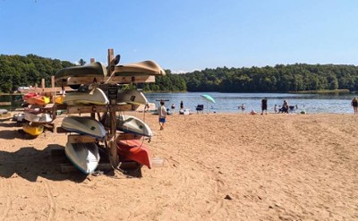 moreau lake state park beach