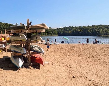 moreau lake state park beach