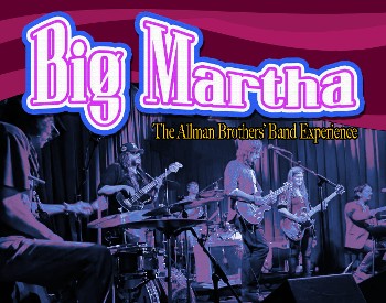 A band plays on stage