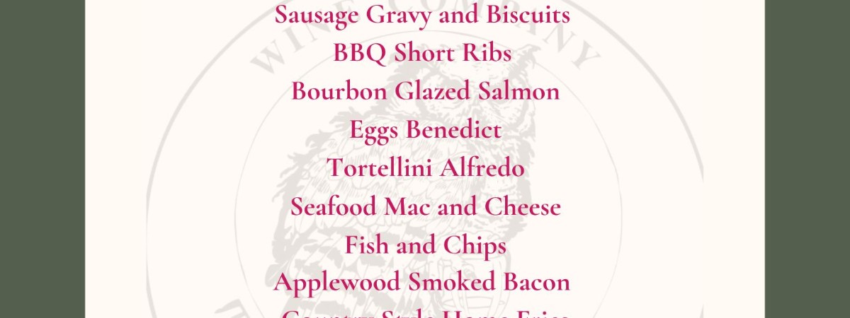 Father's Day Brunch Buffet Menu