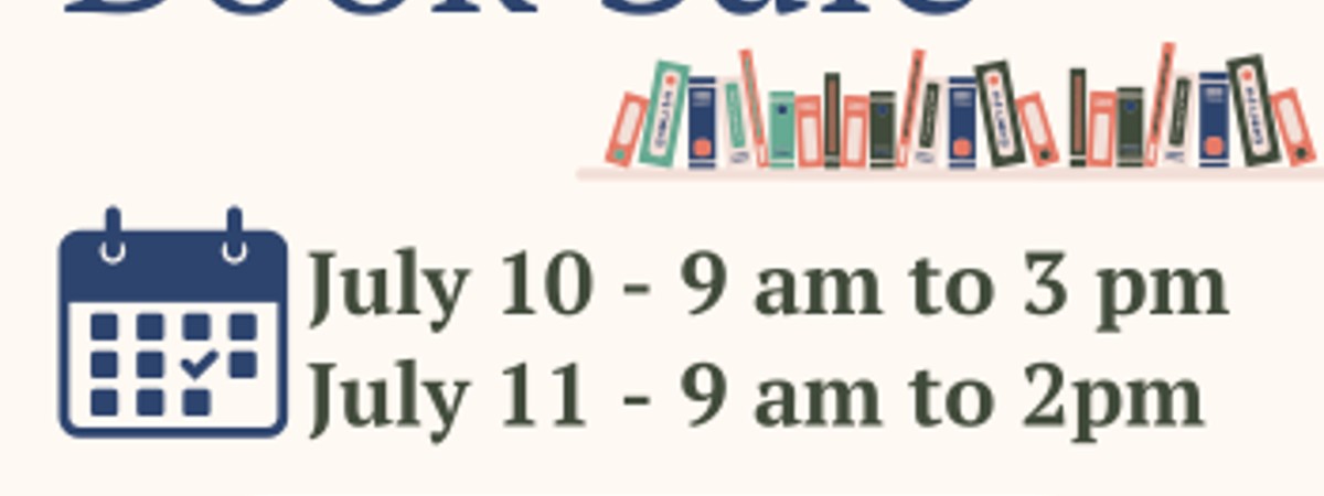 Friends of the Town of Chester Library Book Sale. July 10 from 9 a.m. to 3 p.m. and July 11 from 9 a.m. to 2 p.m. at the Municipal Building on Route 9 in Chestertown. Most books 50 cents to $1.
