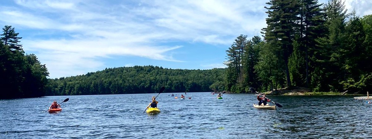 Kayaking on Lakes Pond at CLN