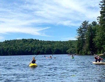 Kayaking on Lakes Pond at CLN