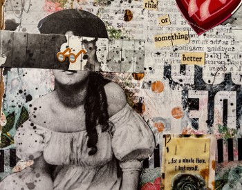 Collage with words