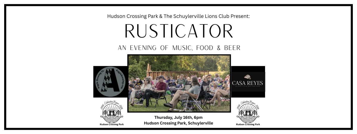 A flyer for the event with a picture of people gathering at the park in the middle. Information from the post is included in the image, along with logos for HCP, Argyle Brewing, and Casa Reyes.
