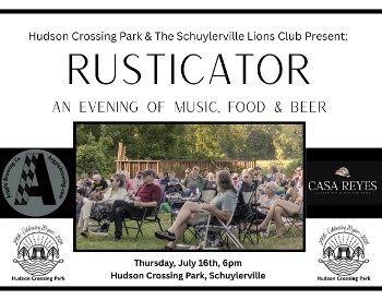 A flyer for the event with a picture of people gathering at the park in the middle. Information from the post is included in the image, along with logos for HCP, Argyle Brewing, and Casa Reyes.