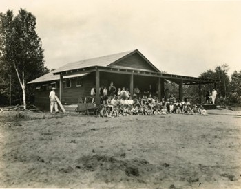 First Bathhouse at Haviland Cove Beach in 1926