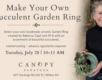 Make Your Own Succulent Garden Ring Workshop - Tues July 28