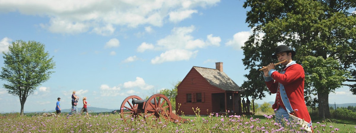 American Revolution reenactor