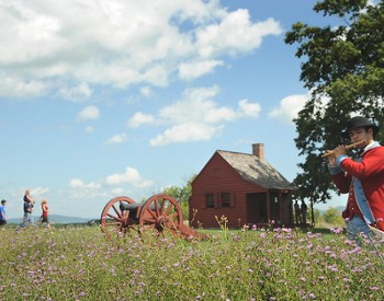 American Revolution reenactor