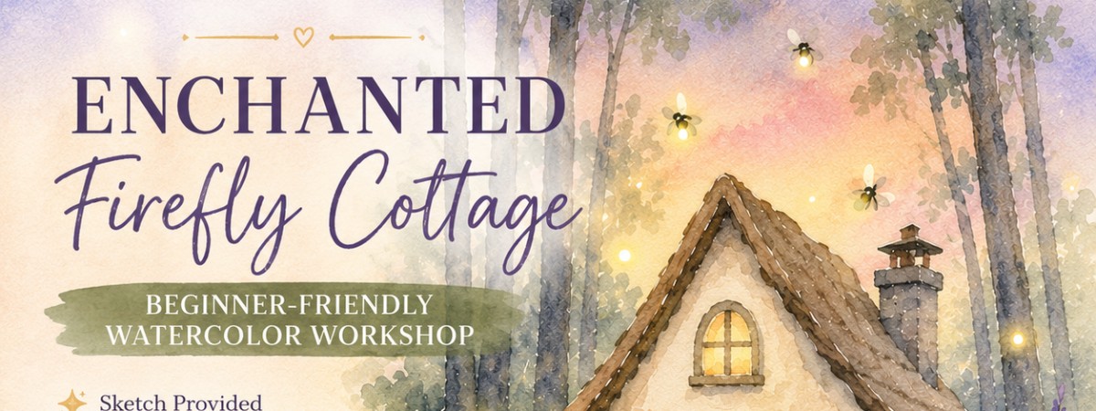 Escape into a whimsical woodland world and join us at Brookledge for a relaxing summer evening of watercolor painting with local artist Nicole Busch. This beginner-friendly workshop will guide you step-by-step as you create your own enchanting firefly cottage masterpiece. No experience is necessary&mdash;