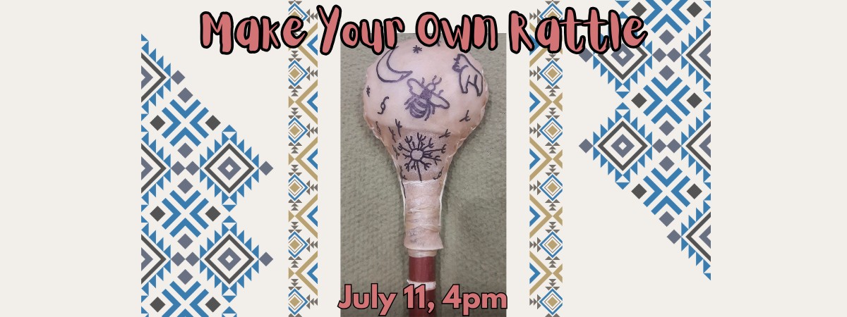 Make Your Own Rattle, a homemade rattle with geometric patterns