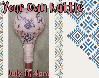 Make Your Own Rattle, a homemade rattle with geometric patterns
