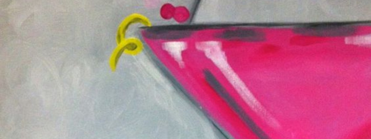 pink drink painting