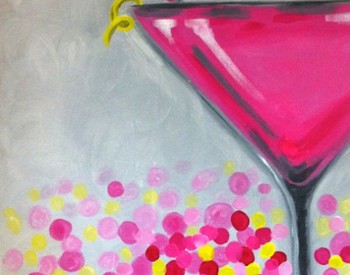 pink drink painting