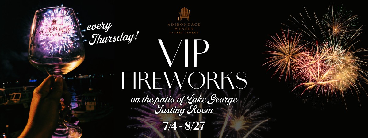 VIP Fireworks Viewing on our Lake George Patio