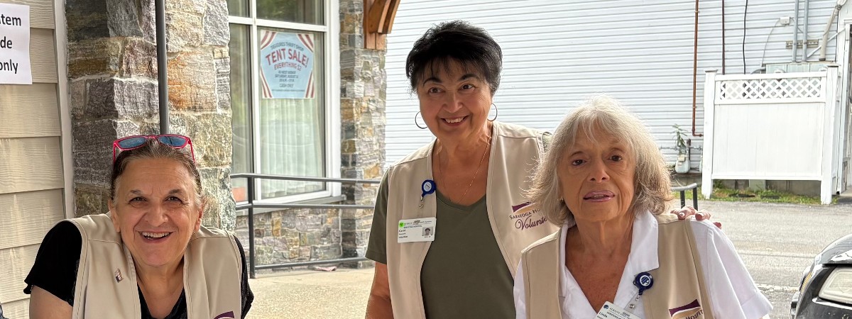 Dedicated volunteers happy to help and vital to our shop!