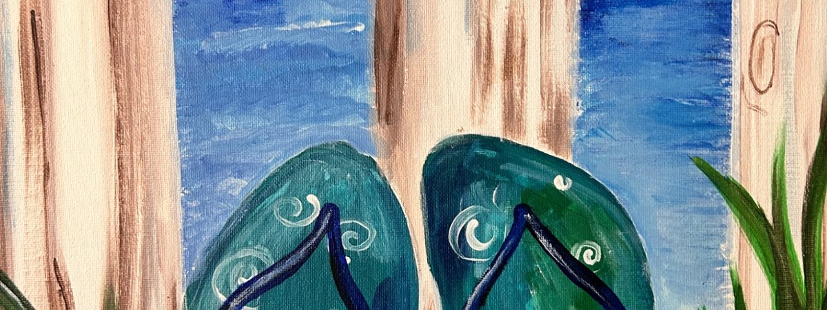 flip flop painting