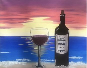 wine painting