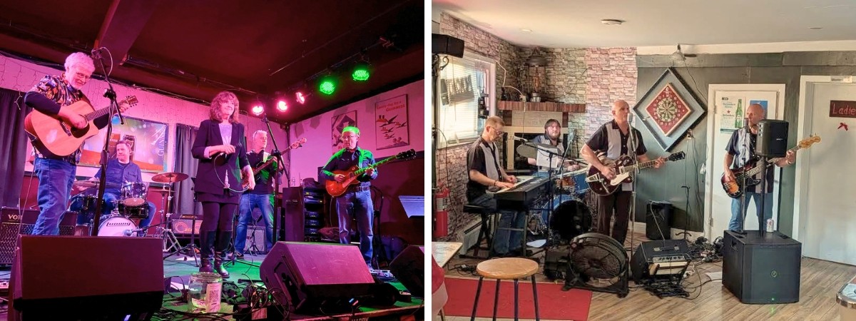 Papa Rich and the Wayward Souls and CB + Fireflies performing live music at Artisanal Brew Works in Saratoga Springs for a Travers Day celebration.