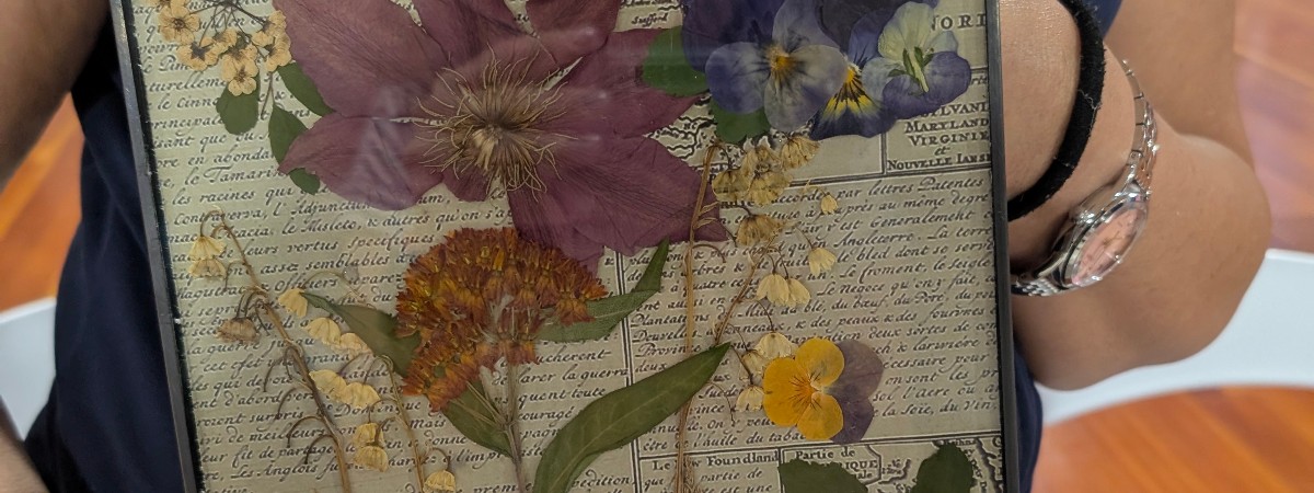 pressed flowers