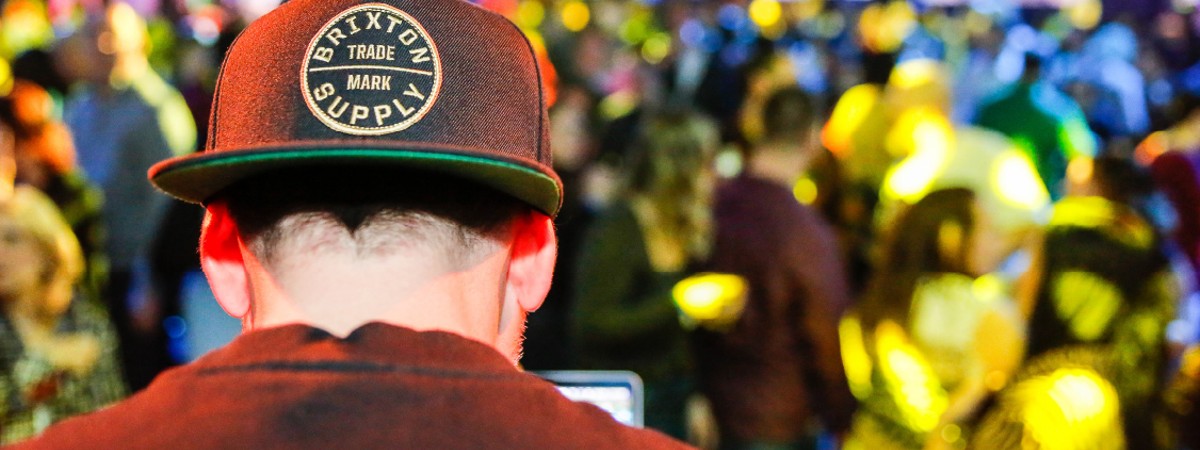 DJ and crowd