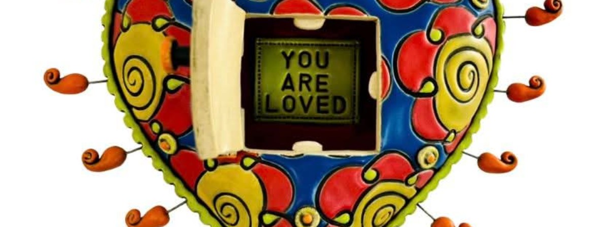 Ceramic Puffy Heart by Julianne Roush