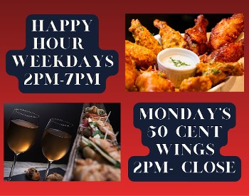 Seven  Bistro Happy Hour weekly