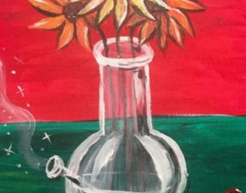 flower and bong painting