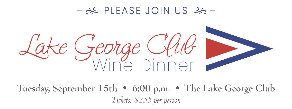 Lake George Club Wine Dinner