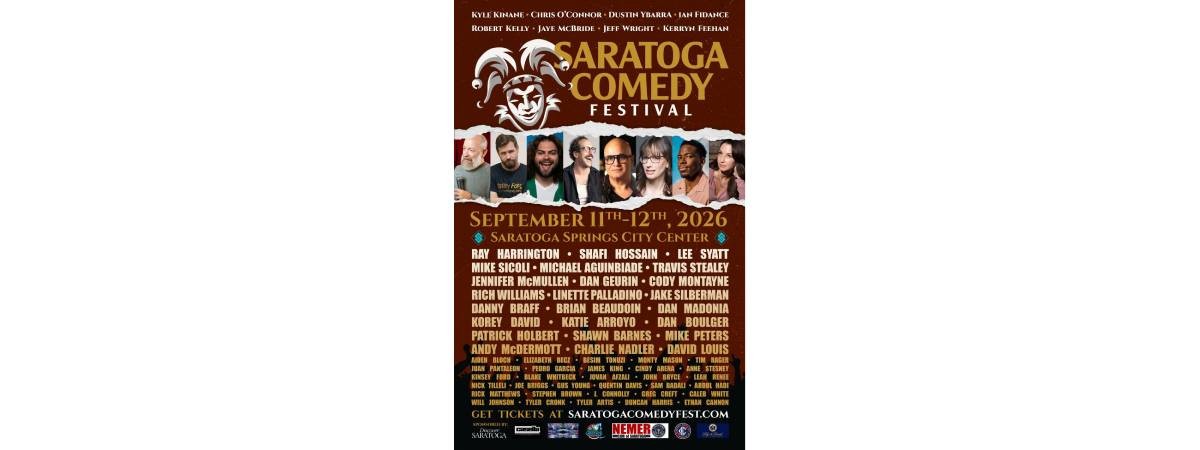 saratoga comedy festival poster