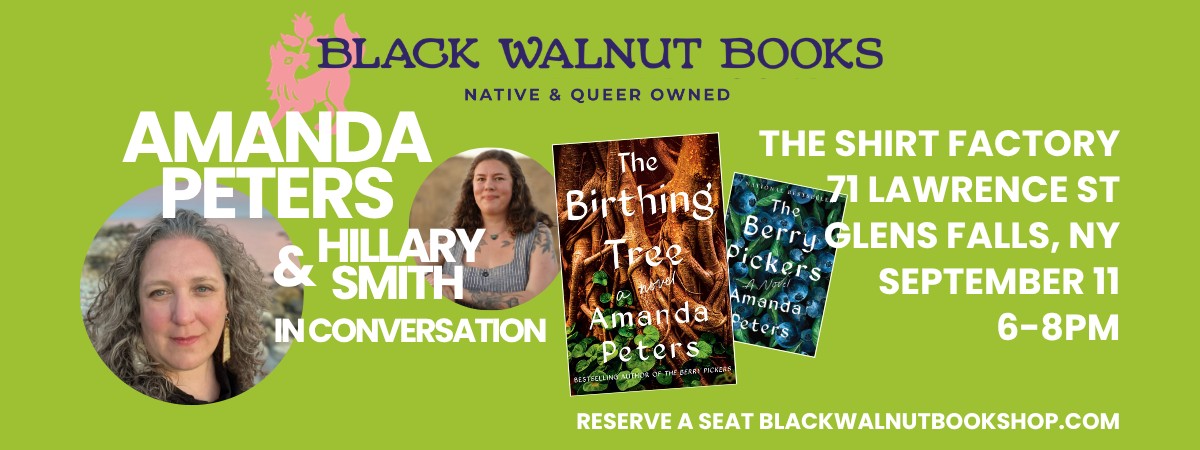 Green background with 2 photos of people and 2 of books with the event information.
