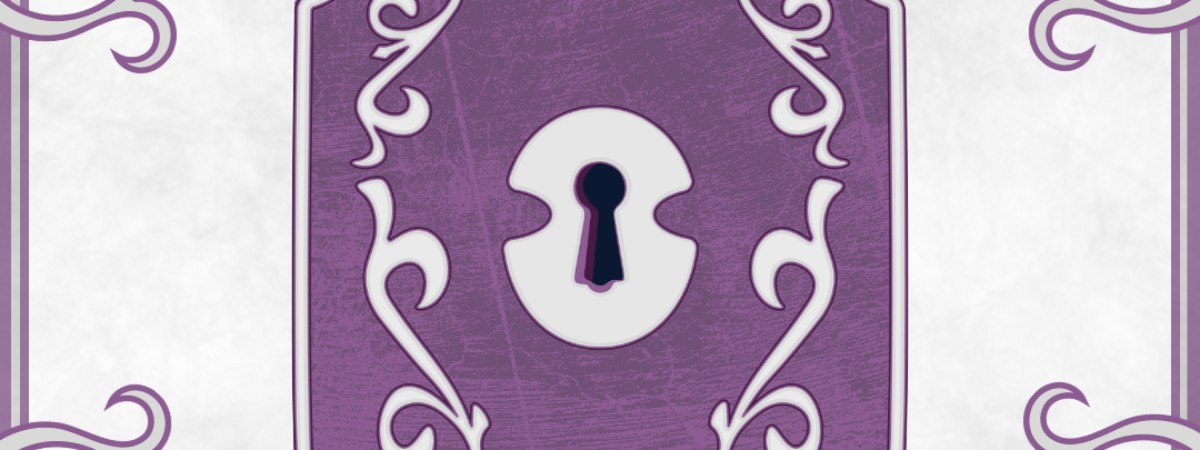plain lock with border