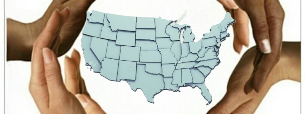 Hands around America