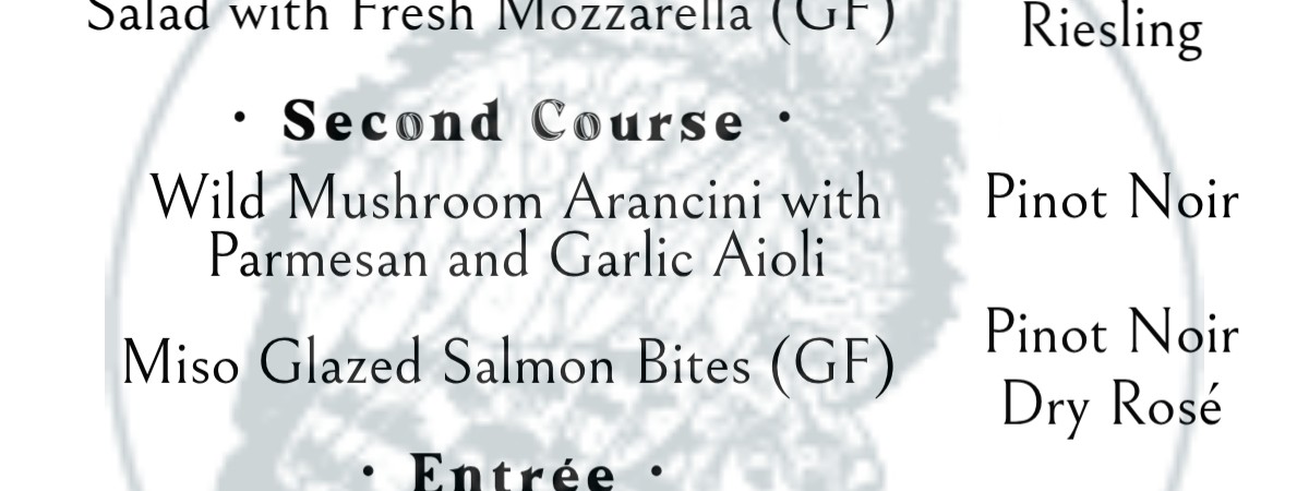 September Wine Pairing Dinner