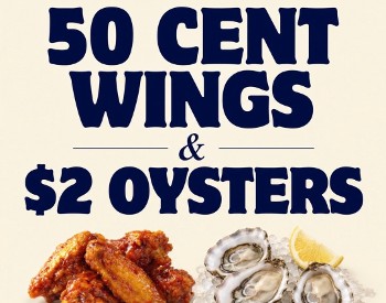50 Cent wings for Thursday Football