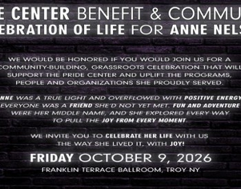 Pride Center Benefit and Celebration of Life for Anne Nelson