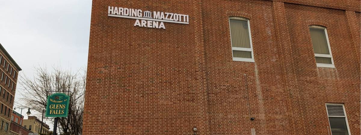 exterior of harding mazzotti arena