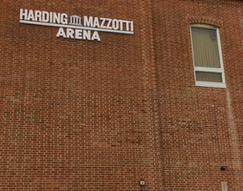 exterior of harding mazzotti arena