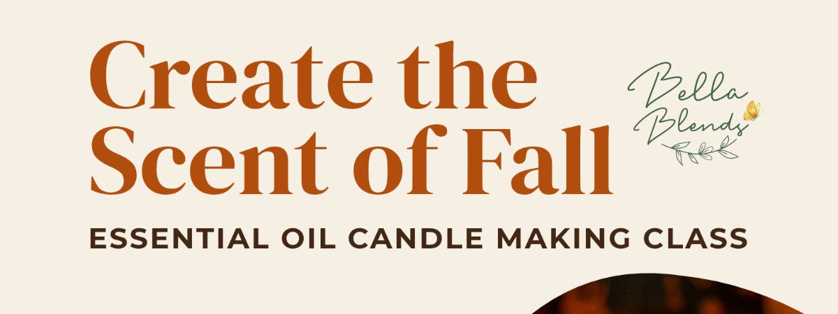 Flyer with words and picutres of candles