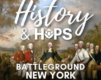 Text reading: History & Hops written in script